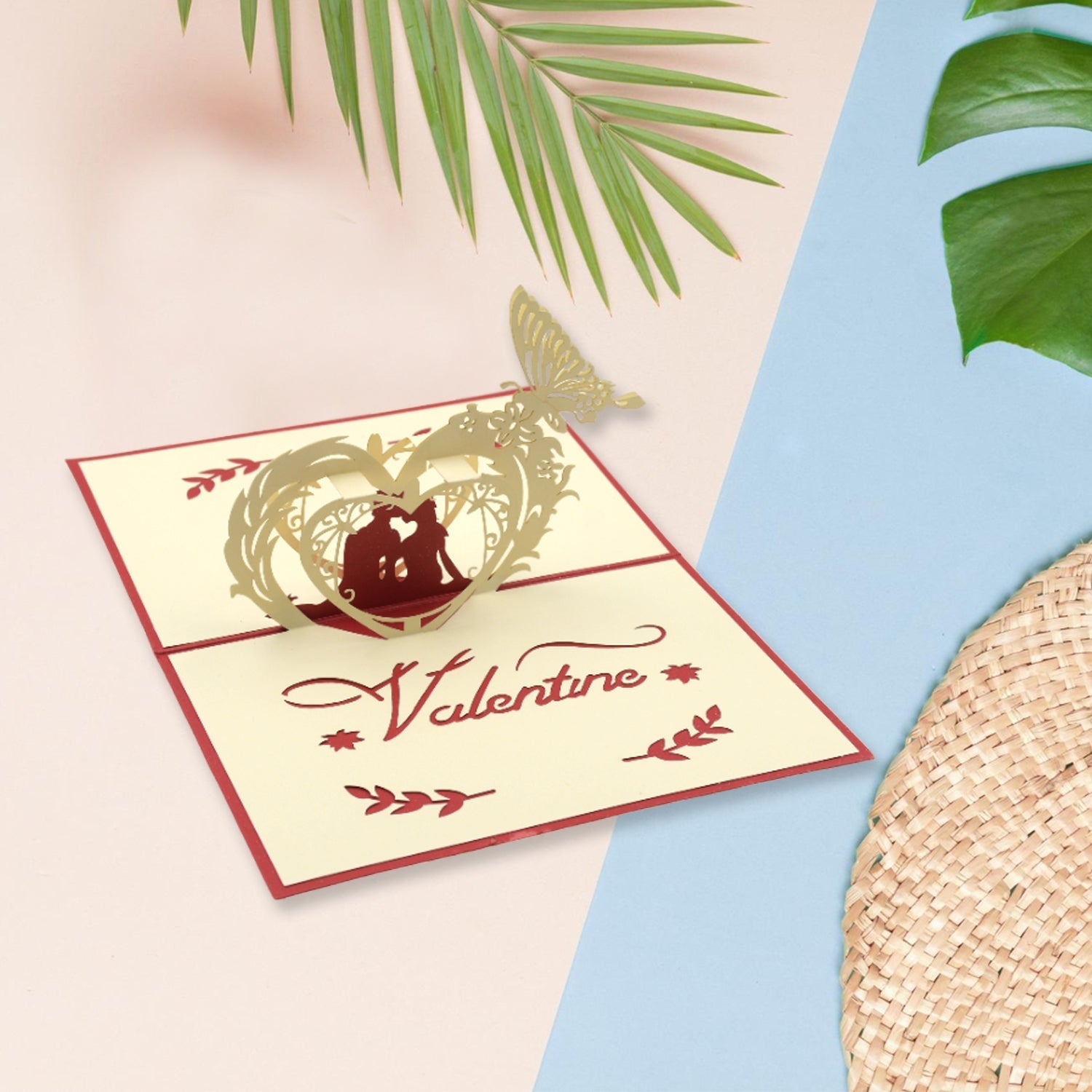 3D -Up Greeting Card (1 Pc): Birthday, Love, Christmas Your Brand