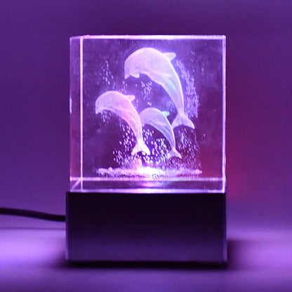 3D Mix Design LED Light Base With Speaker (1 Pc / B Grade) Your Brand