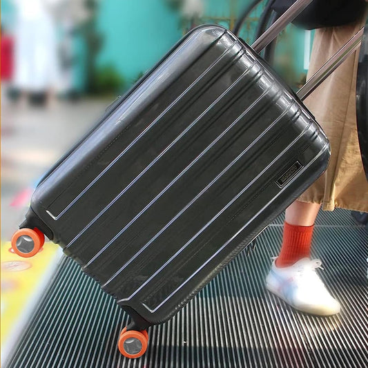 Silicone Luggage Wheel Covers – Noise Reduction & Protection (8 Pcs) Your Brand