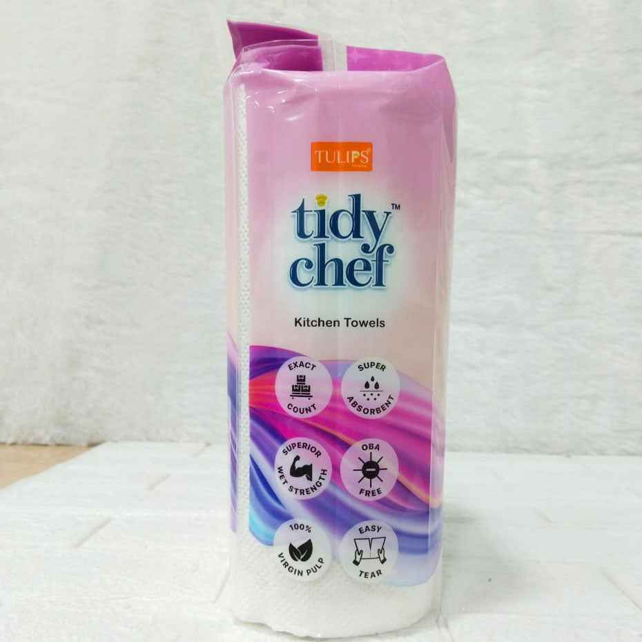 Tulips Tidy Chef Kitchen Towels – Pack of 2 Rolls