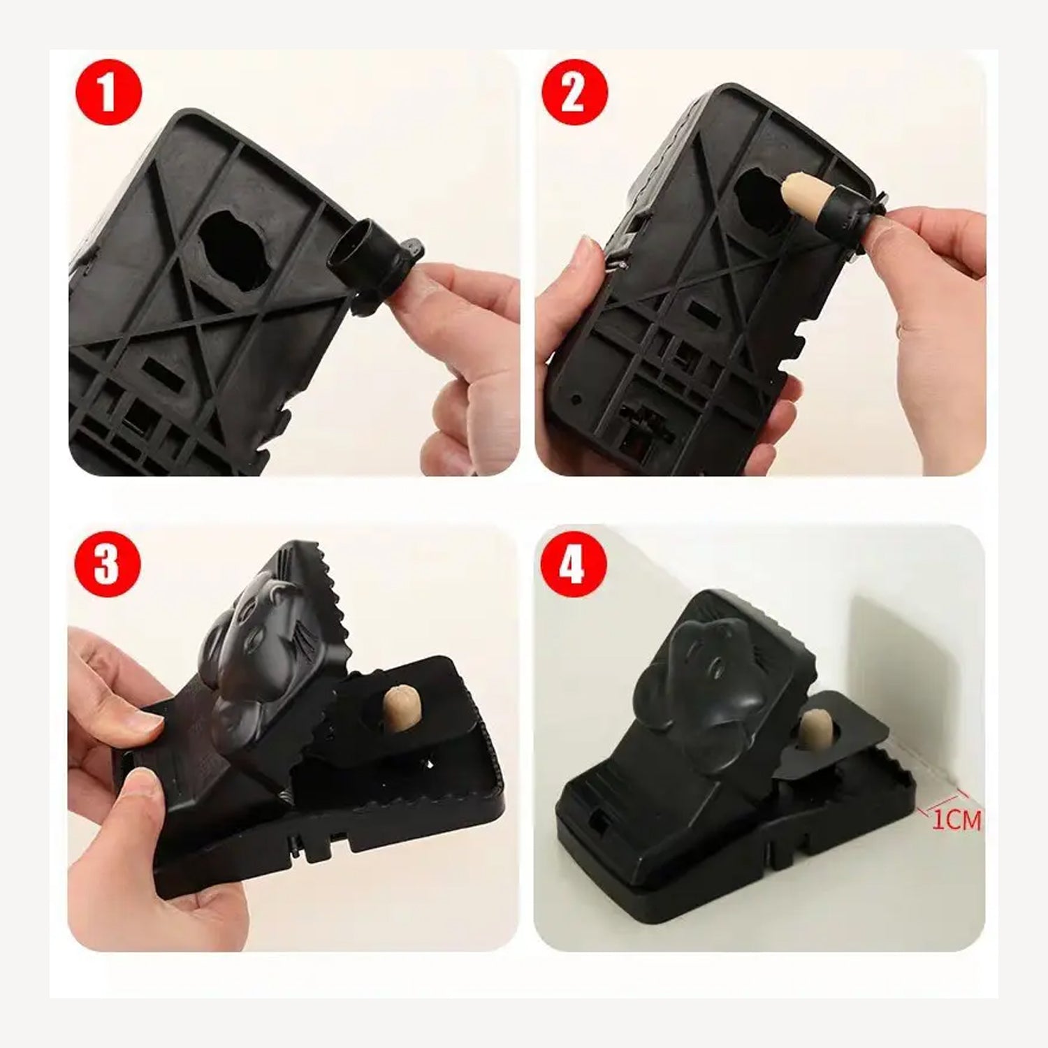 Mouse Trap Cage with Dummy Mouse – Reusable Pest Control for Home & Office (1 Pc) Your Brand
