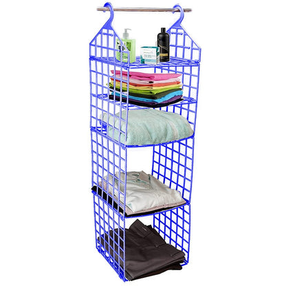 Multipurpose 5 Layer Folding Clothes Storage Racks||Closet for Students Wardrobe Shelves Socks, Scarf, t-Shirt, etc||Hanging Organizer Storage Holders & Racks Your Brand
