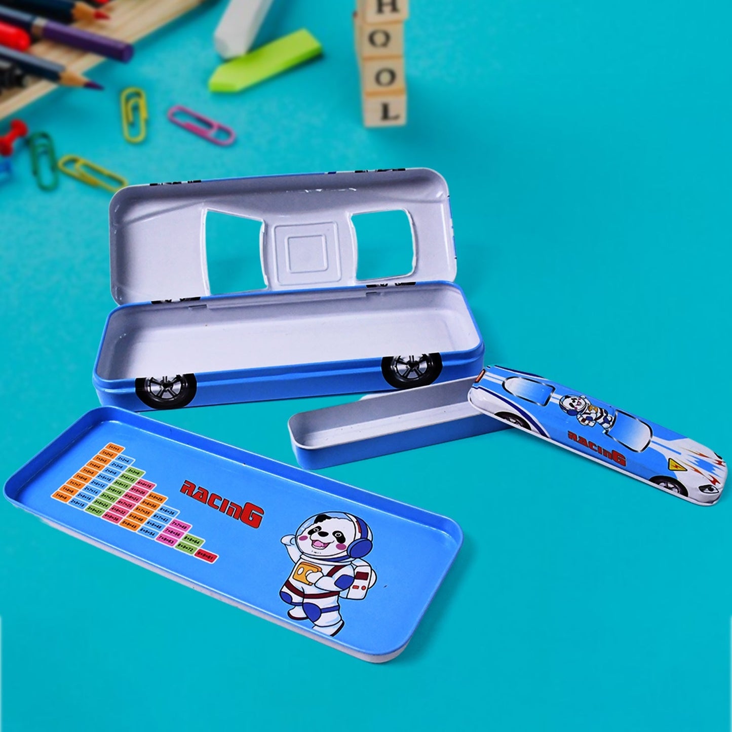 2 In1 Car Shape Metal Compass Box With Small Compass Box Inside Your Brand
