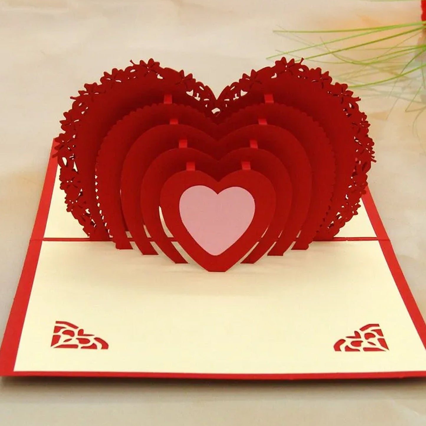 3D -Up Greeting Card (1 Pc): Birthday, Love, Christmas Your Brand