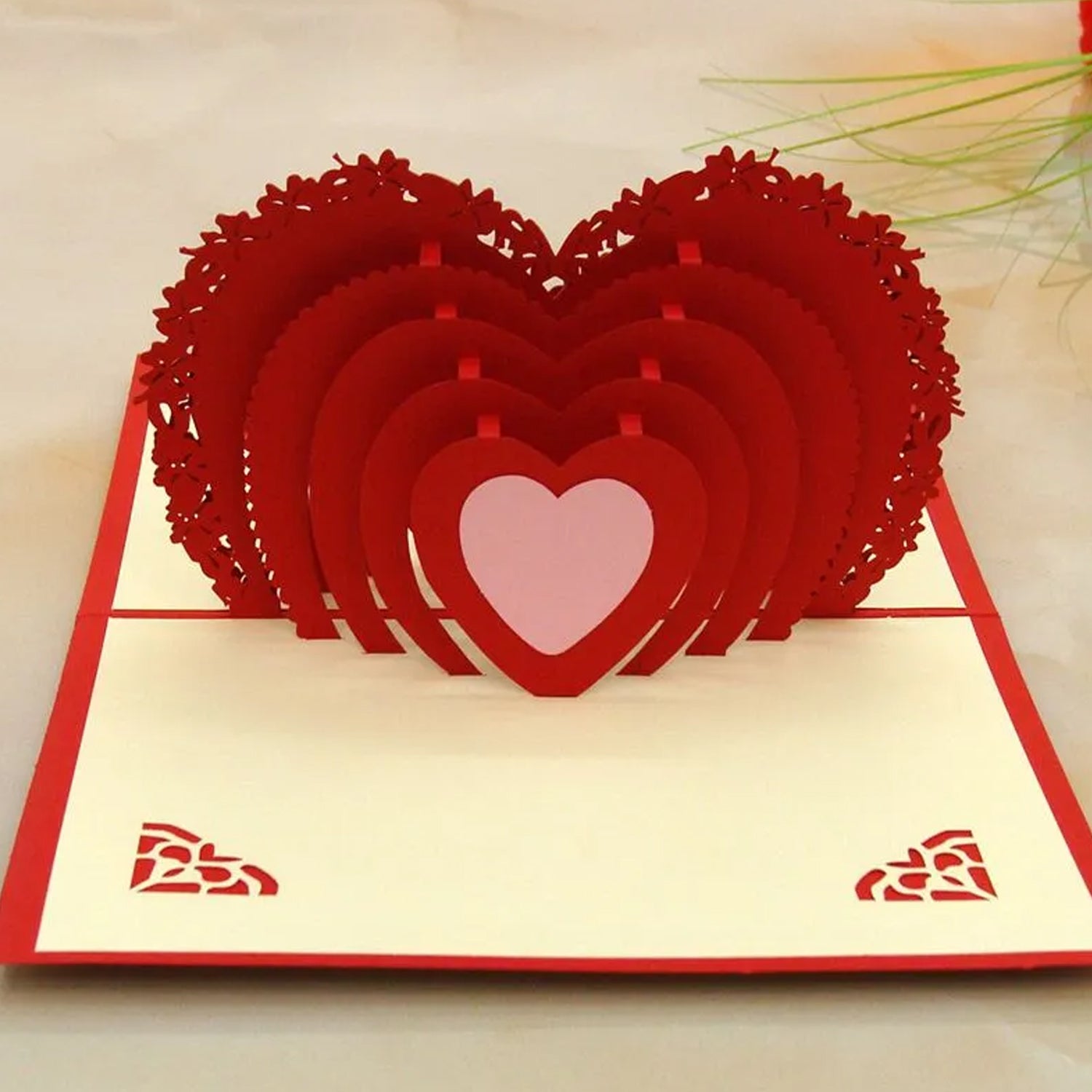 3D -Up Greeting Card (1 Pc): Birthday, Love, Christmas Your Brand