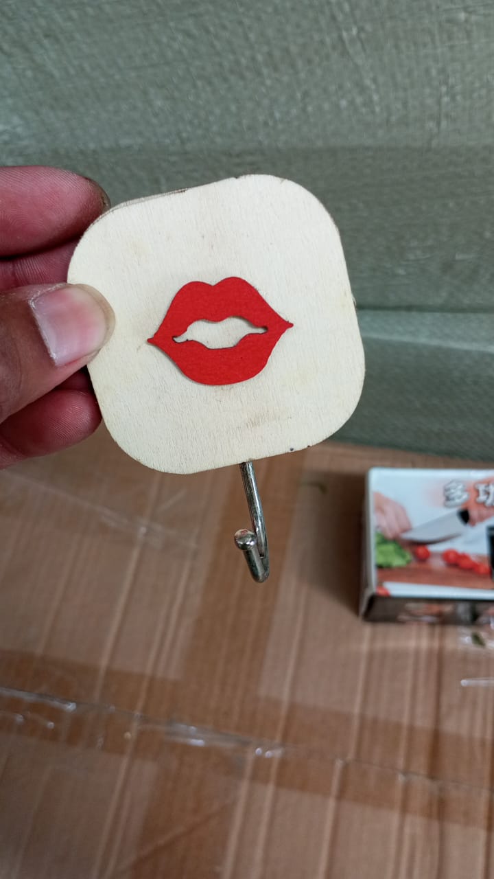 Wooden Cartoon Hook Wall Hanging Hooks Wall Storage Hook Wall Mounted Hat Hooks Wall Coat Hooks Hanger Backpack Hook Clothes Hook Office Towel Hook Clothing Iron (1 pc) Your Brand