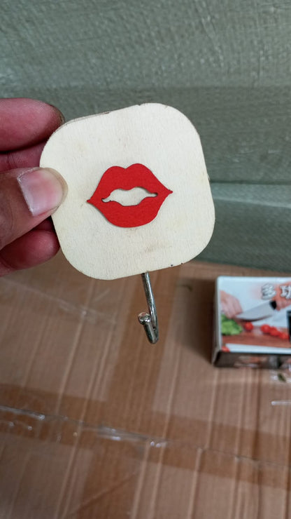 Wooden Cartoon Hook Wall Hanging Hooks Wall Storage Hook Wall Mounted Hat Hooks Wall Coat Hooks Hanger Backpack Hook Clothes Hook Office Towel Hook Clothing Iron (1 pc) Your Brand