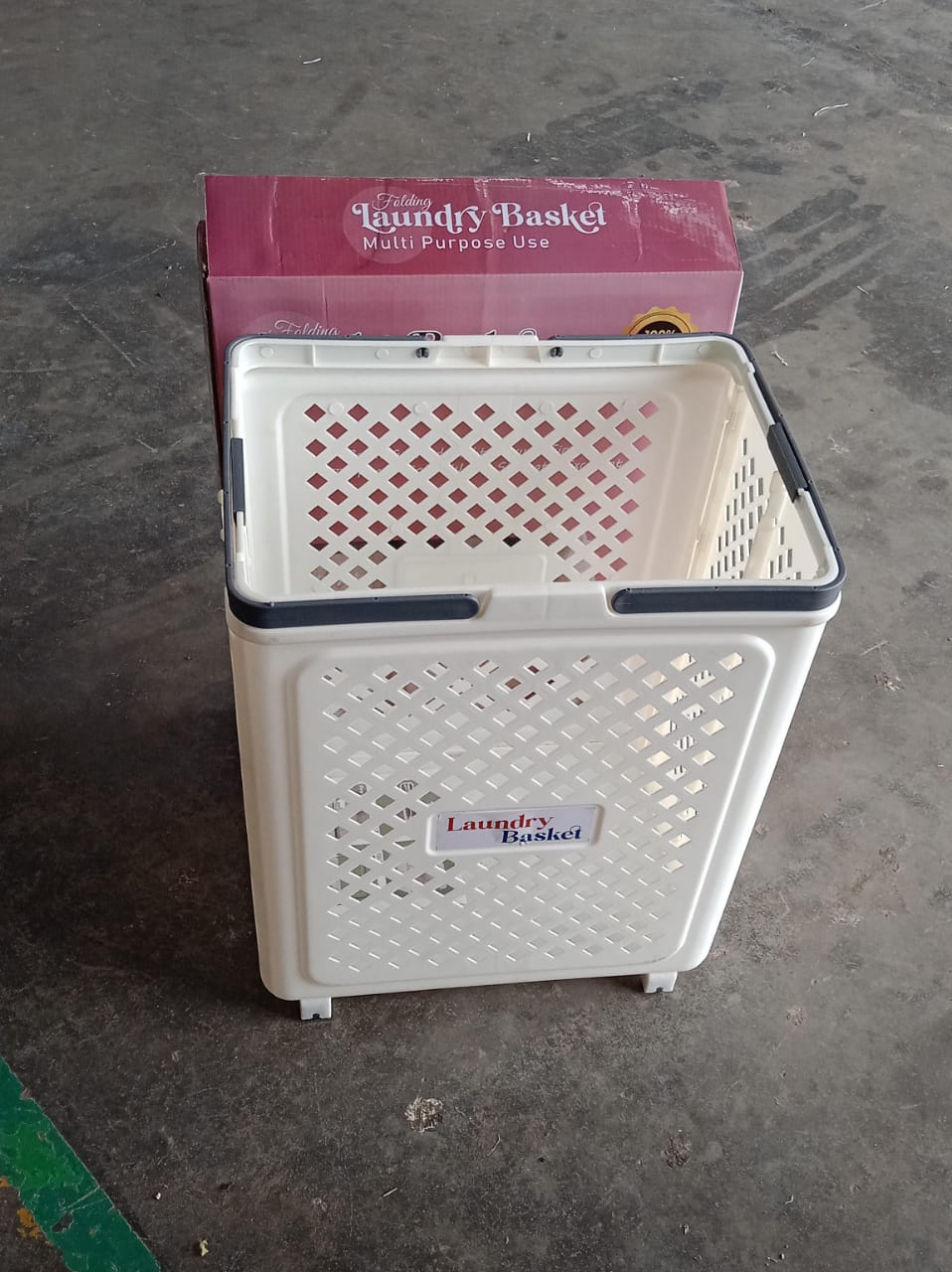 Multipurpose Foldable Laundry Basket with Wheels Your Brand