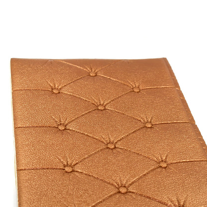 Textured 3D adhesive wallpaper in bronze with a diamond pattern for home decoration