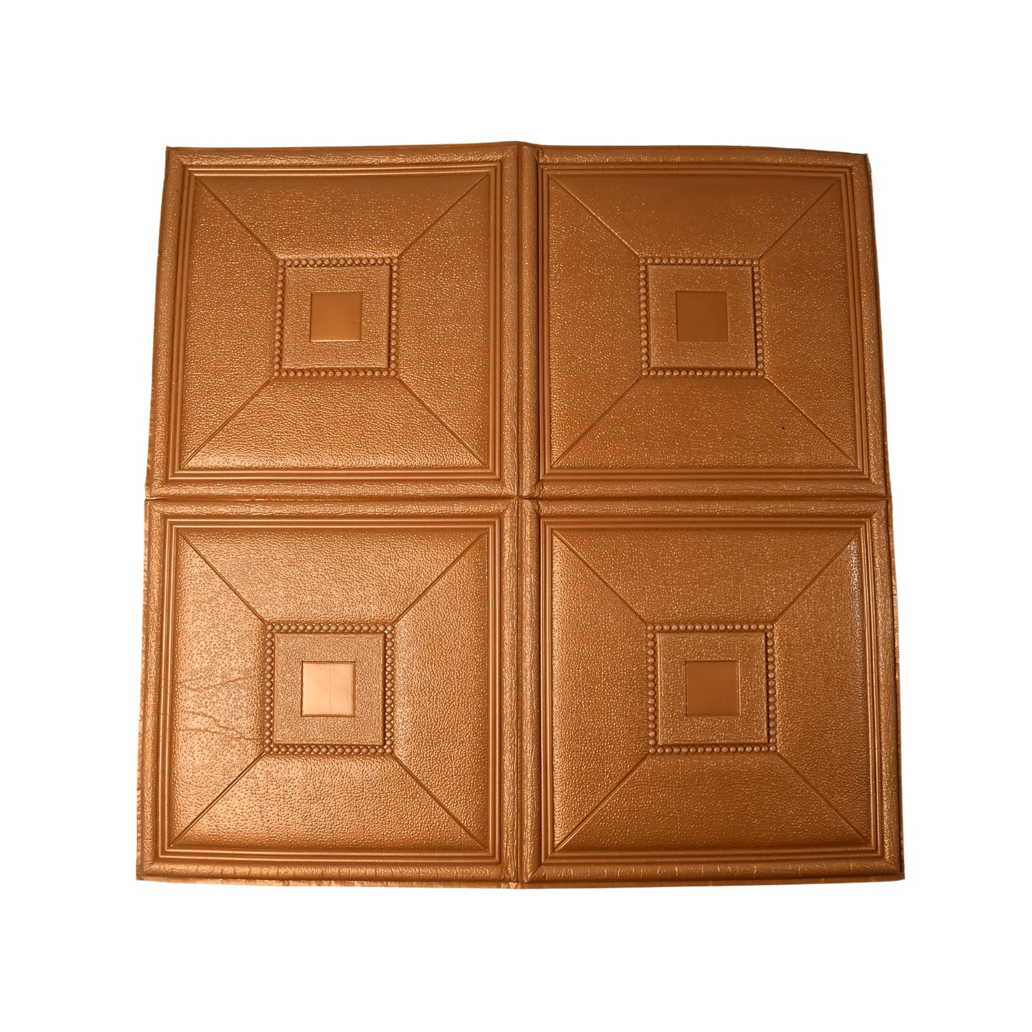 Stylish 3D foam wallpaper panels in gold for enhancing home decor and interior walls