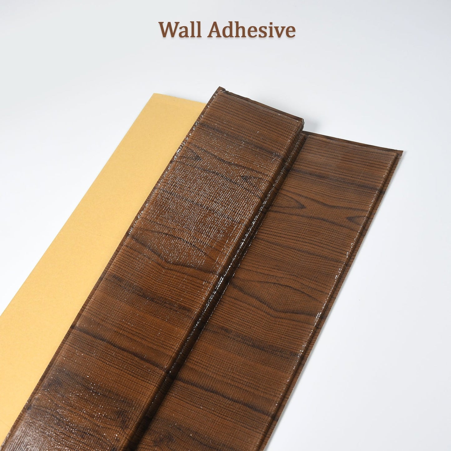 Wall adhesive for installing 3D foam wallpaper panels in home improvement projects