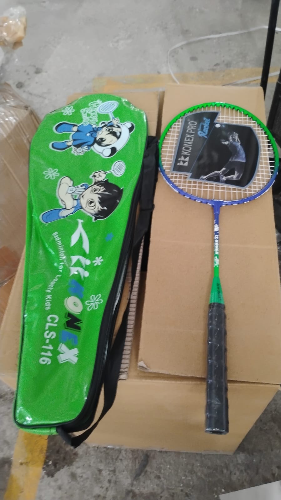 2 Pc Lightweight Kids Badminton Racket Set with Carry Bag Your Brand