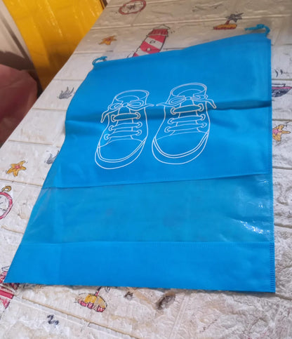 Beach Bag Shoes Storage Bag Closet Organizer Non-woven Travel Portable Bag Waterproof Pocket Clothing Classified Hanging Bag shoe bag luggage travel Portable Shoe Pouch Non Woven Transparent Window (1 Pc ) Your Brand