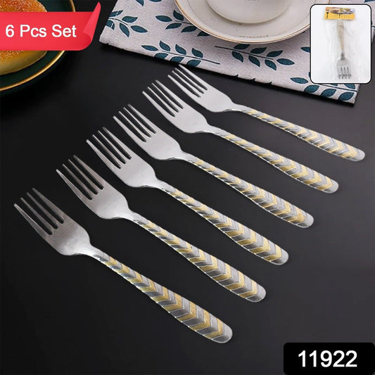 Elegant Stainless Steel Fork (6 Pcs Set) Your Brand