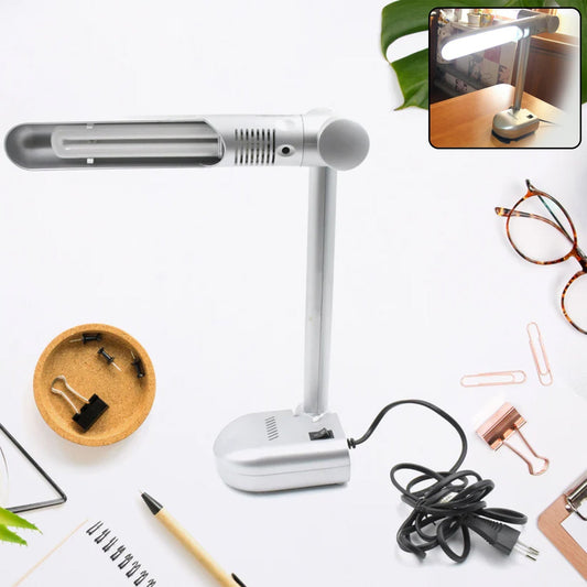 Multifunctional LED Desk Lamp Dimmable Office Lamp Children’s Student Desk Lamp Reading Lamp  White Eye-Caring Desk Light, Energy Saving Desk Lamp Table Lamp - Study Desk Lamp (1 Pc) Your Brand