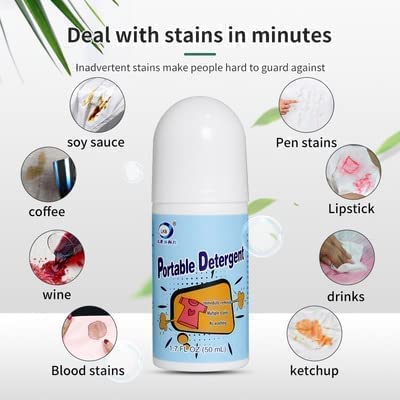 Clothes Stain Remover Bead Design Emergency Stain Rescue Roller Cleaner for Natural Fabric Removes Oil Almost All Types of Fabrics Your Brand