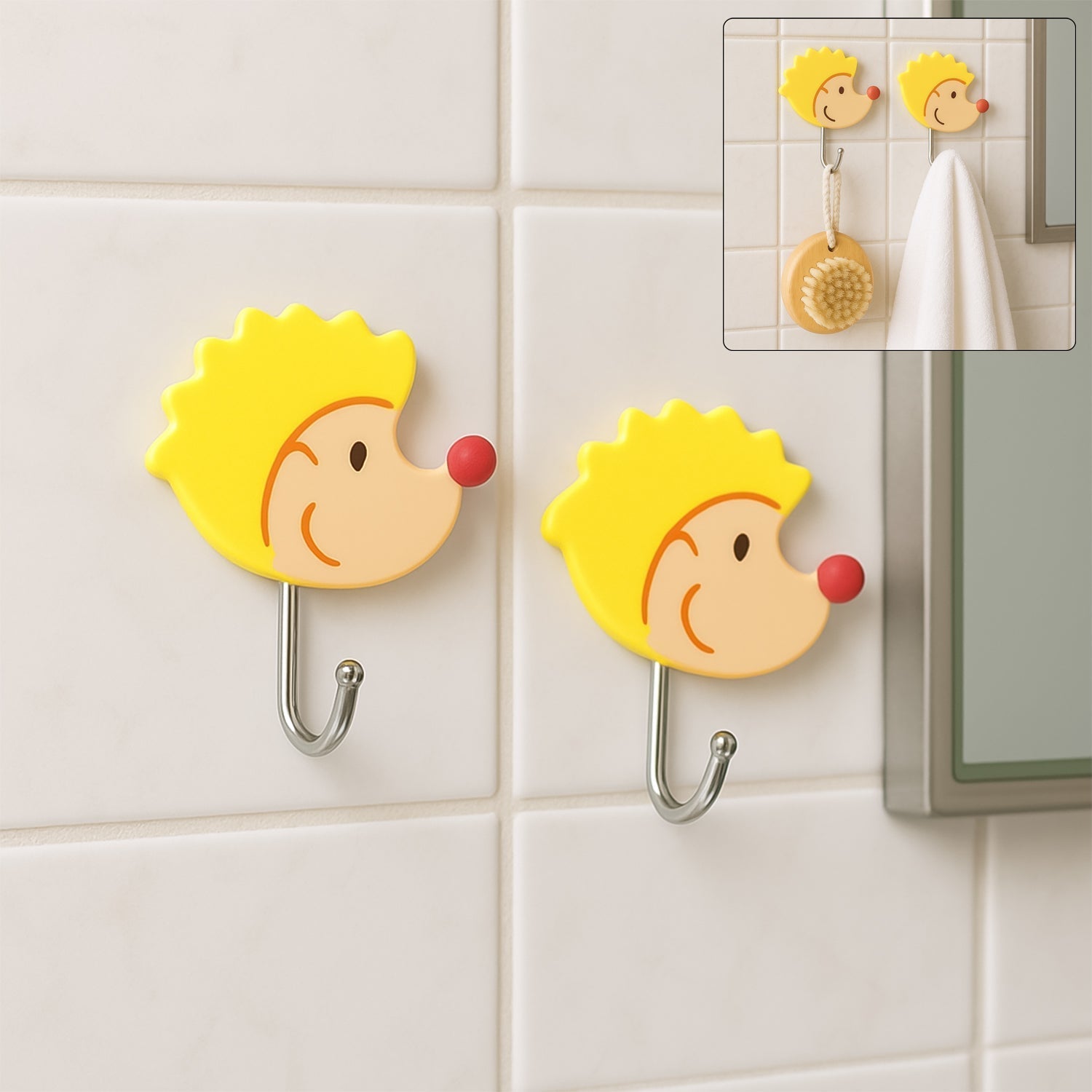 Multipurpose Self-Adhesive Hooks (Heavy Duty): Bathroom, Kitchen, Office Your Brand