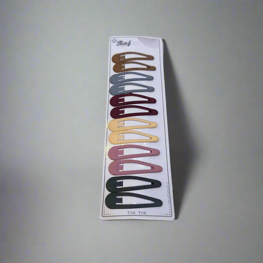 AM1299 Tic Tac Hair Pins for Women - 12 Piece Multicolor Set for Versatile Styling