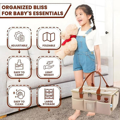 Nursery Storage Organizer-Foldable and Portable for Travelling 8feb97-4