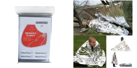 Multifunctional Rescue Foil Heat Blankets (Pack of 2) 8feb97-4