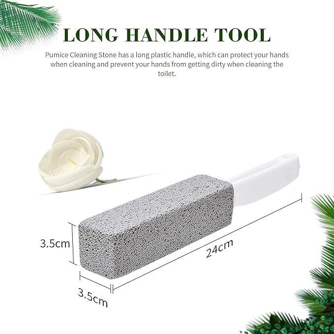 Metal 2 Pcs Toilet Cleaner Brush With Handle (Pack of 2) 8feb97-4