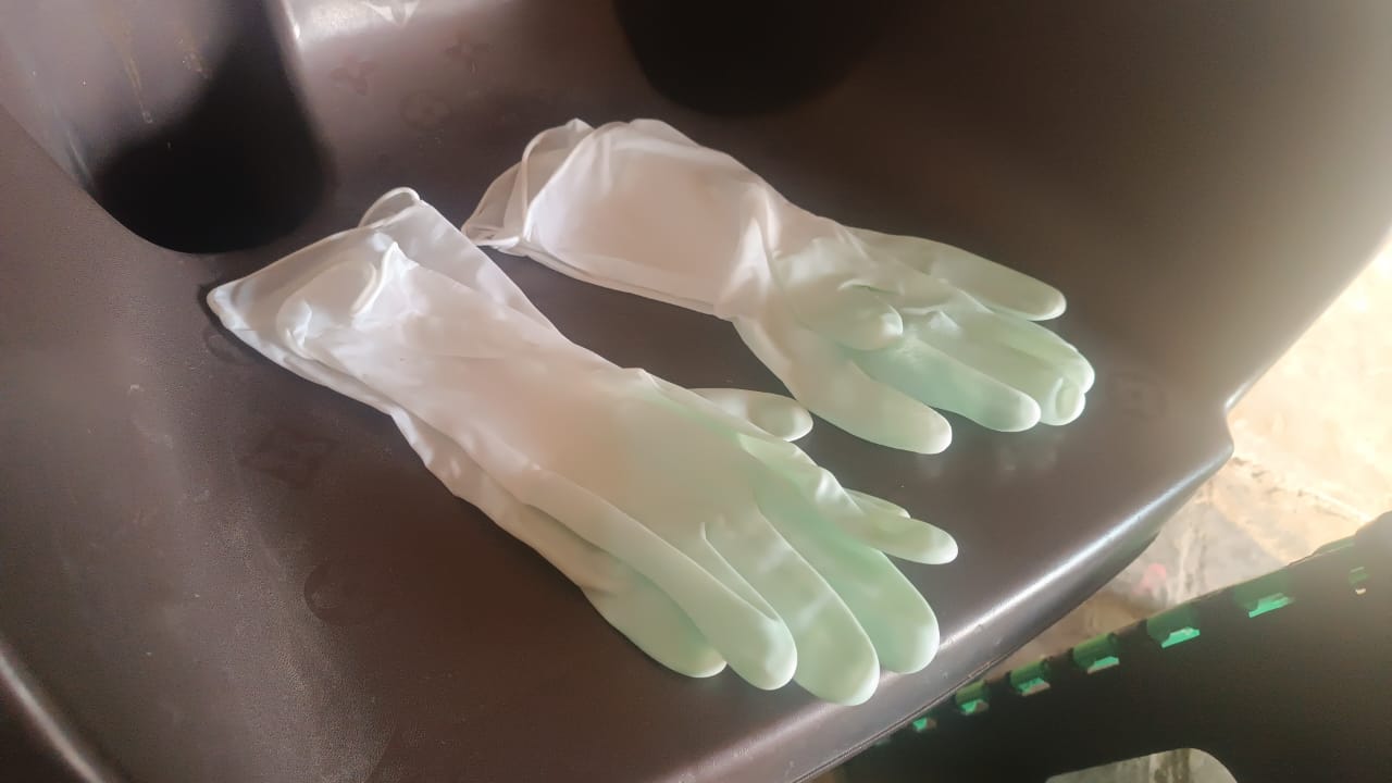 Latex Household Gloves (2 Pair / Mix Color) Your Brand