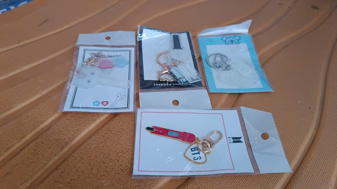 Cute Acrylic and Metal Keychains (1 Pc & mix design) Your Brand