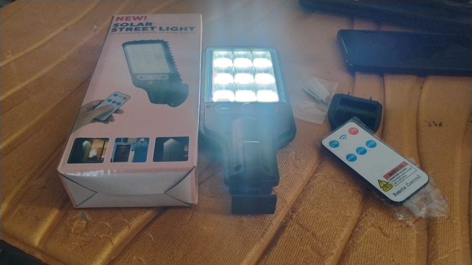 High-Power Solar LED Street Light with Motion Sensor & Remote Control Your Brand