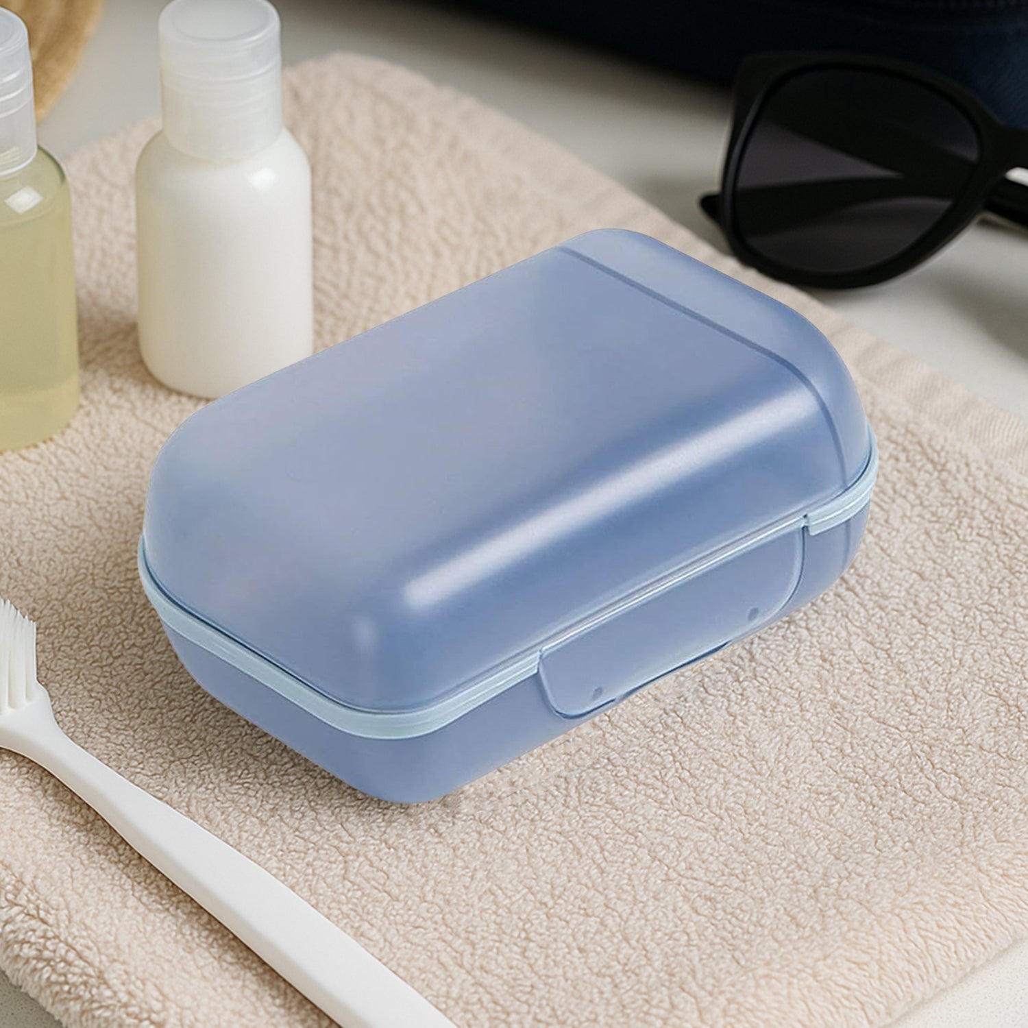Travel Soap Container, Soap Travel Case with Lid ,Sabudani (1 Pc) Your Brand