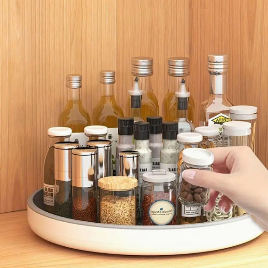 Round Countertop Storage for Bottles & Jars 8feb97-4