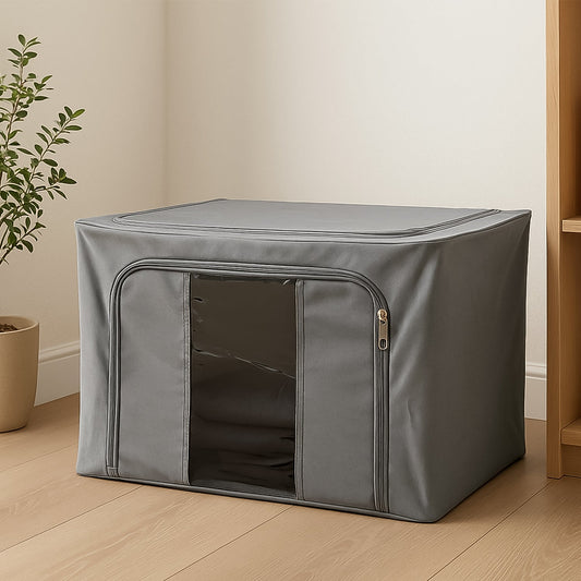 Storage Box with Lid, With Window (50×40 Cm / 1 Pc) Your Brand