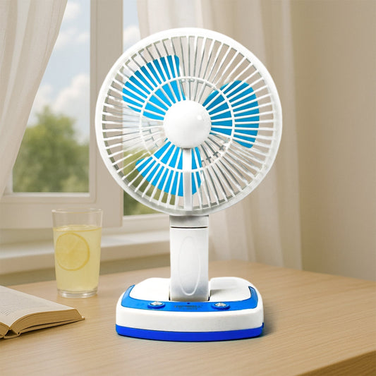 PORTABLE LED LIGHT WITH MINI FAN- YJ 5570 (Battery Not Include) Your Brand