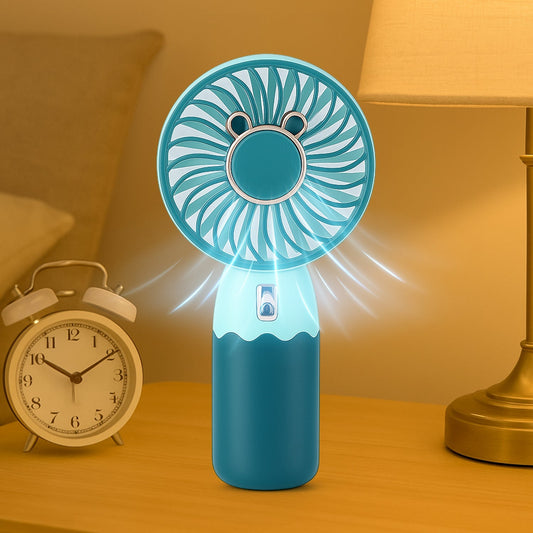 Mini Fan Rechargeable Table Fan Handheld Fan USB Fan Desk Fan Cooling Fan For Home , Office , Car, & Multi Use Fan (Battery Not Include) Your Brand