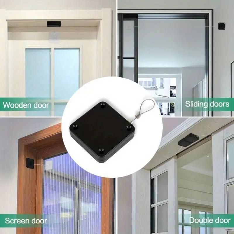 Easy-Install Automatic Door Closer - Adjustable, No-Drill Surface Mount with Sensor for Effortless Closing 8feb97-4
