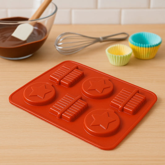 6 Cavity Silicone Mold Tray: Perfect for Chocolates, Cakes & More! Your Brand