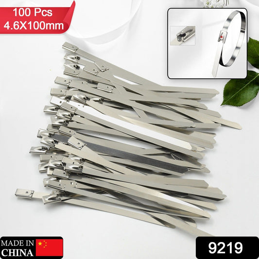 Stainless Steel Cable Ties for Solar & Home Use (100 Pc, 4.6x100mm) Your Brand