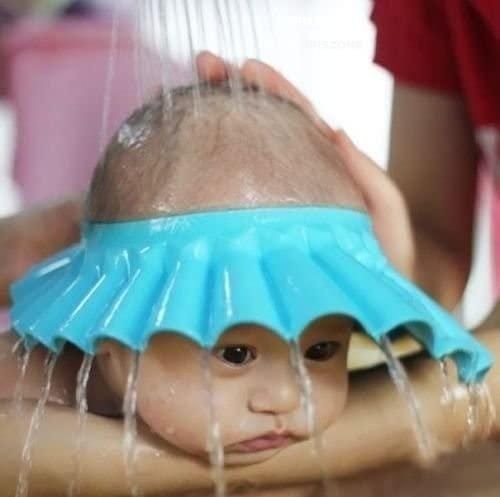 Baby Adjustable Safe Bathing Shower Cap (Pack of 2) 8feb97-4