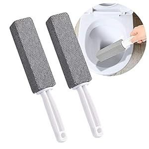 Metal 2 Pcs Toilet Cleaner Brush With Handle (Pack of 2) 8feb97-4