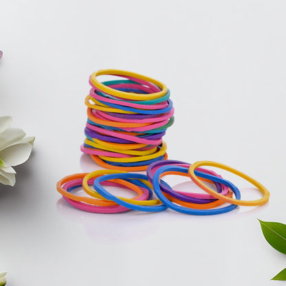 2-Inch Unbreakable Nylon Rubber Bands – Reusable Multicolor for Office, Home & School (50GM), Hair accessories Your Brand