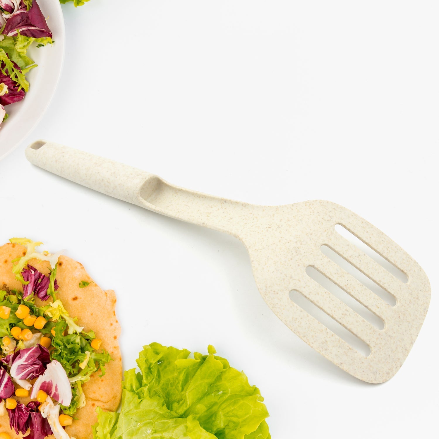 Plastic Kitchen Accessories Skimmer, Spatula Spoon & Soup Spoon Heat Resistant  Non Stick Spoons Kitchen Cookware Items Heat Resistant Plastic Kitchen Utensils for Cooking, BPA FREE Gadgets for Non-Stick Cookware (1 Pc ) Your Brand