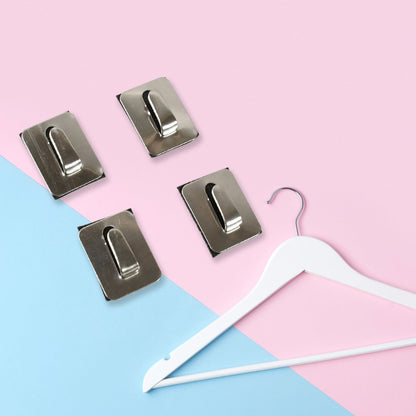 Self- Adhesive Hooks, Heavy Duty Wall Hooks Hangers Stainless Steel Waterproof Sticky Hooks for Hanging Robe Coat Towel Kitchen Bathroom and. Your Brand