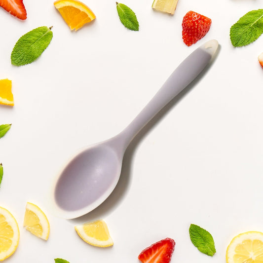 Multipurpose Silicone Spoon, Silicone Basting Spoon Non-Stick Kitchen Utensils Household Gadgets Heat-Resistant Non Stick Spoons Kitchen Cookware Items For Cooking and Baking (1 pc) Your Brand