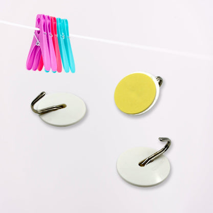 Strong Self-Adhesive Hooks (2 Pc): Heavy Duty, Waterproof, All-Purpose Your Brand