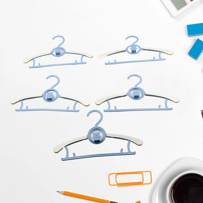 Large Adjustable Plastic Dress Hangers – Space-Saving & Lightweight (5 Pc) Your Brand