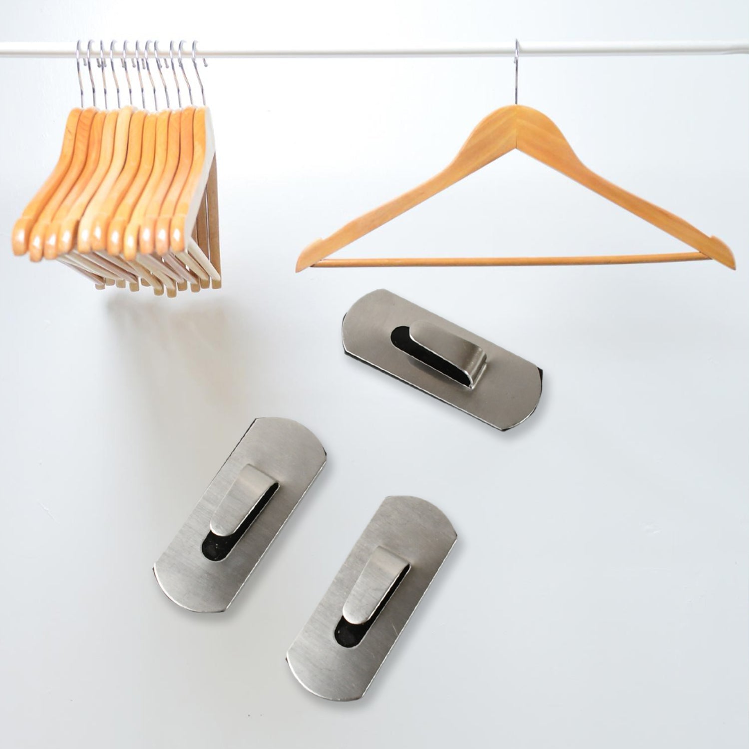 Heavy Duty Self-Adhesive Stainless Hooks – Waterproof for Robes, Coats & Towels Your Brand