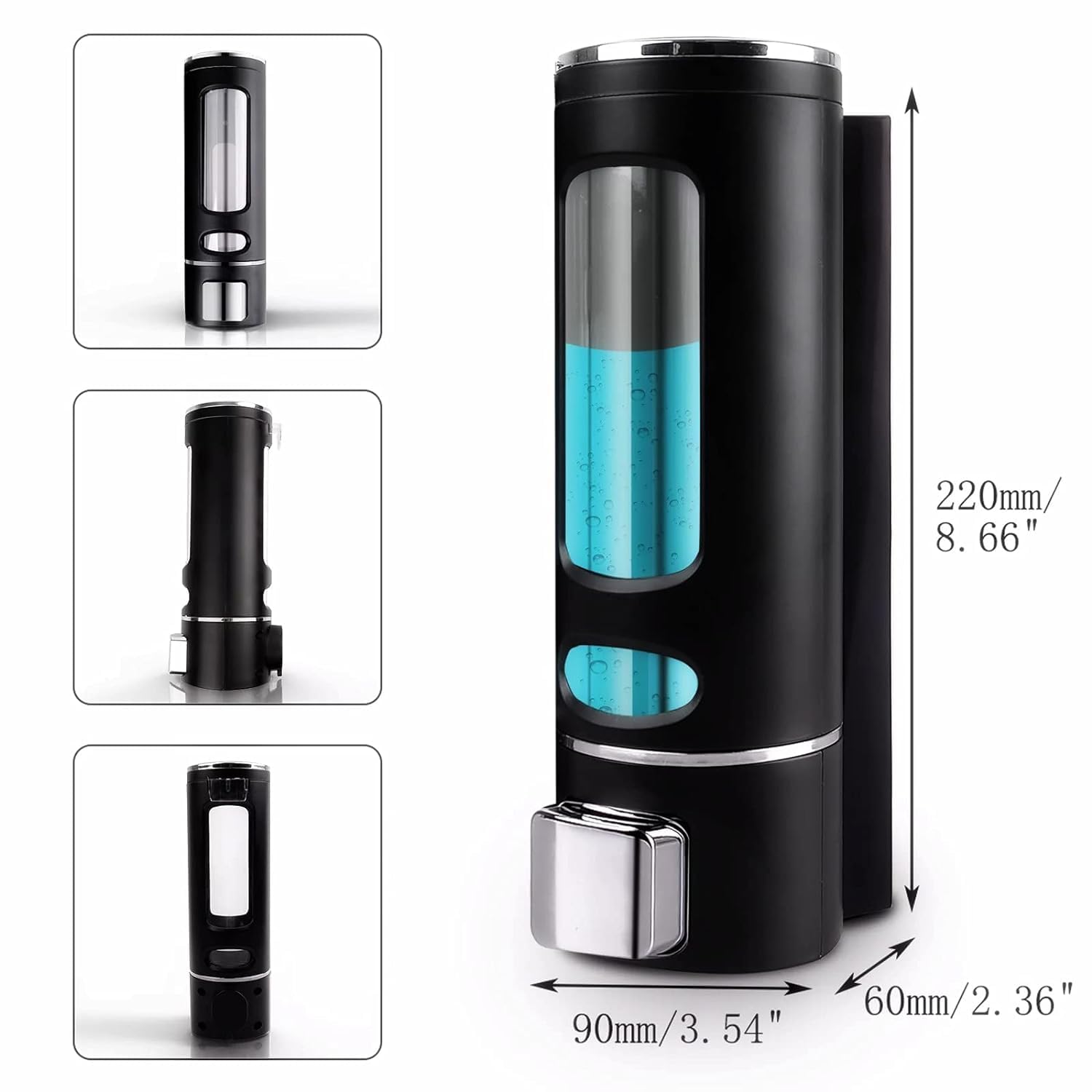 3918A Wall Mounted Liquid Soap Dispenser for Bathroom, Kitchen, and Commercial Use