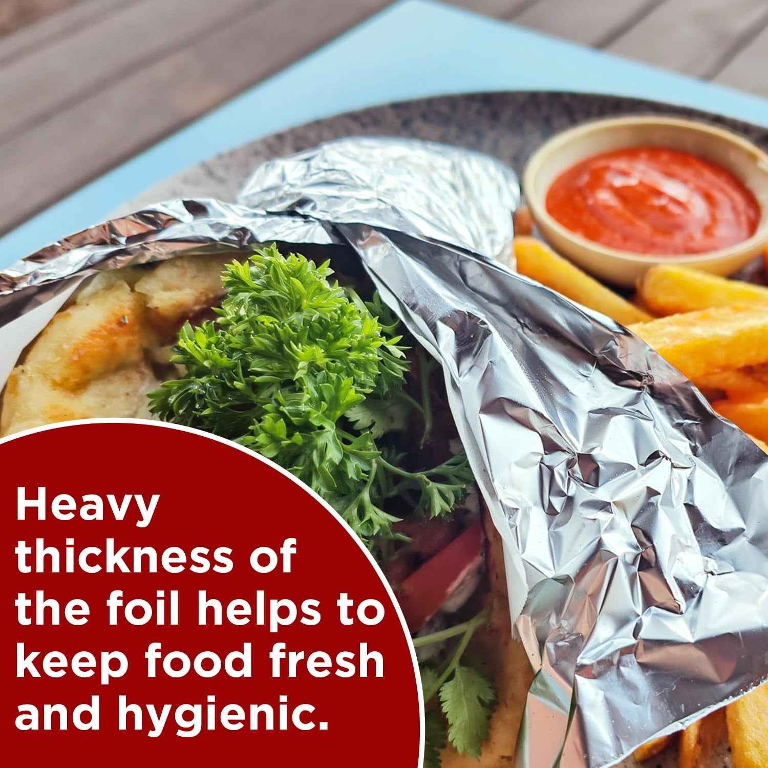 Aluminium Foil 9 Metre for Food Packing , Wrapping, Storing and Serving