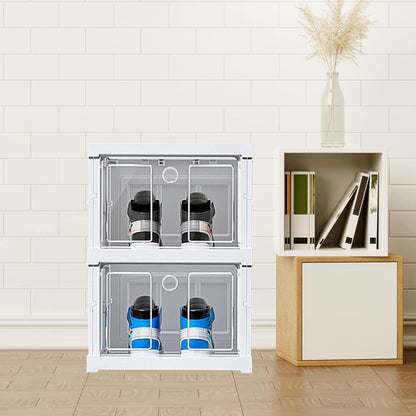 Stackable Multifunctional Storage, for Clothes Foldable Drawer Shelf Basket Utility Cart Rack Storage Organizer Cart for Kitchen, Pantry Closet, Bedroom, Bathroom, Laundry (2 / Layer 1 Pc) Your Brand