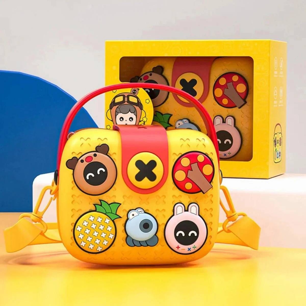 Cartoon Soft Silicone Sling Bag for Girls – Cute Crossbody Shoulder Bag