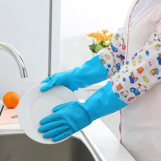 2-Pair Large Blue Multipurpose Gloves – Ideal for Washing, Gardening & Cleaning Your Brand